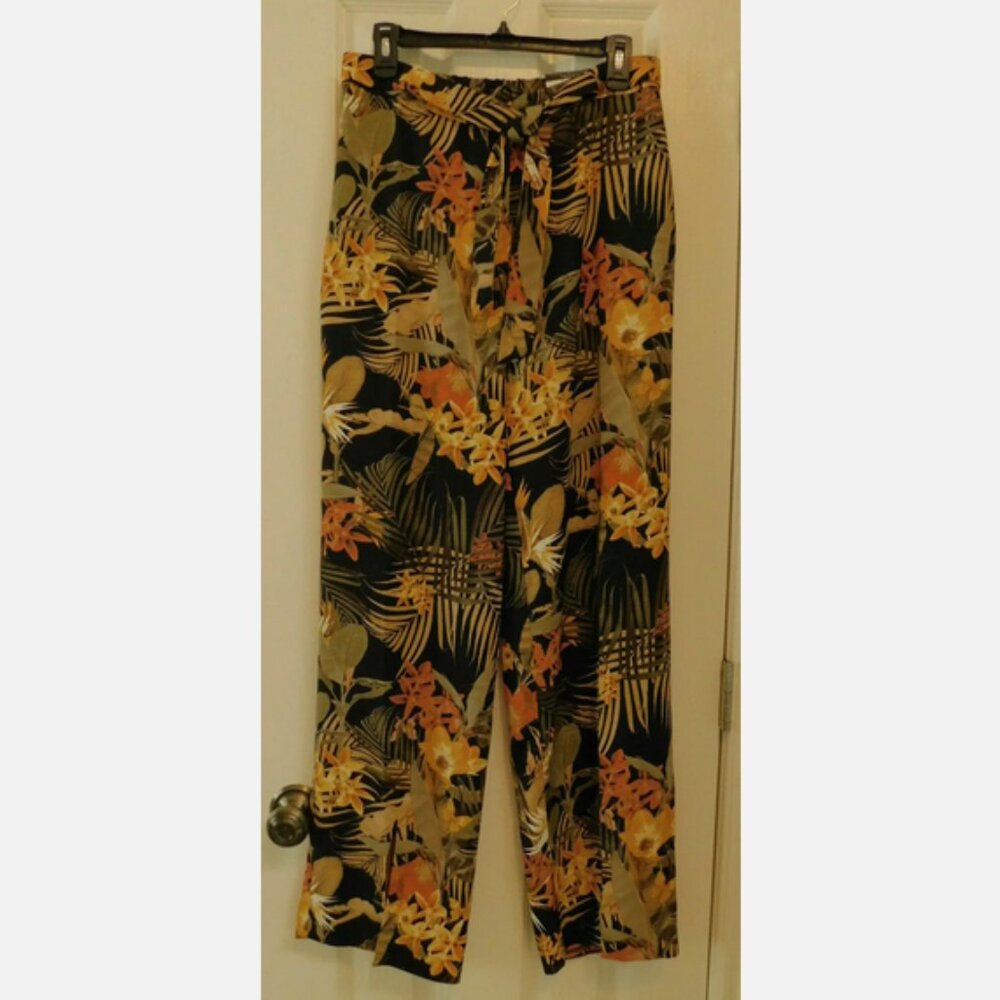 WORTHINGTON Relaxed Fit Straight Leg Lightweight Tropical Womens Medium